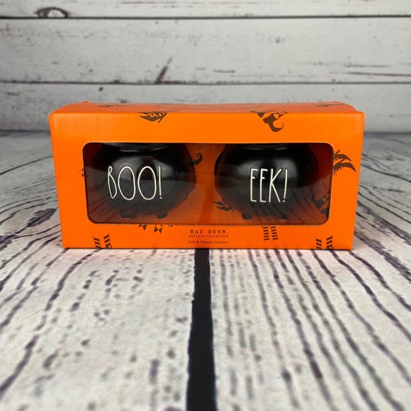 Rae Dunn Other - Rae Dunn Boo and Eek! Cauldron Salt and Pepper Set